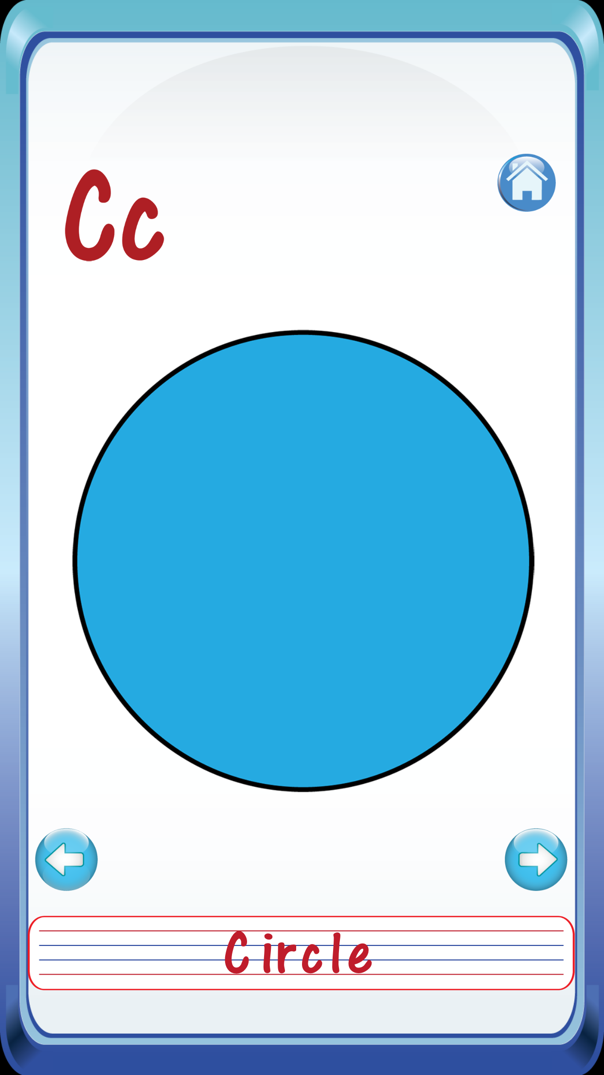 Kids First Math Geometric shapes flash cards screenshot 2