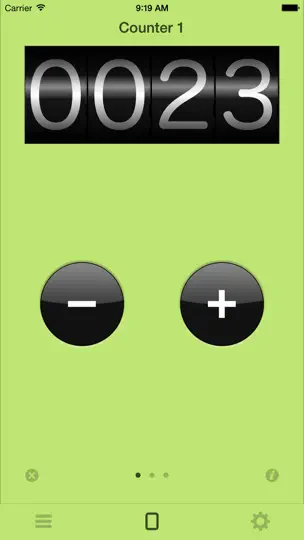 Скриншот Tally Counter Pro на iPhone 3
