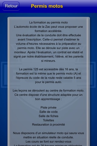 Auto ecole de la zac screenshot 3