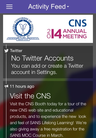 CNS 2014 Annual Meeting Guide screenshot 2