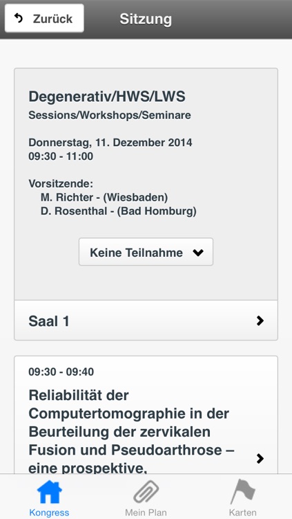 9. Jahrestagung der Deutschen Wirbelsäulengesellschaft screenshot-3