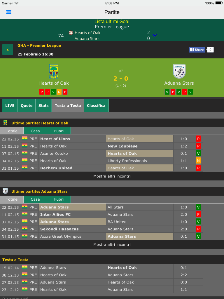 Diretta365 - Football Livescores screenshot 11