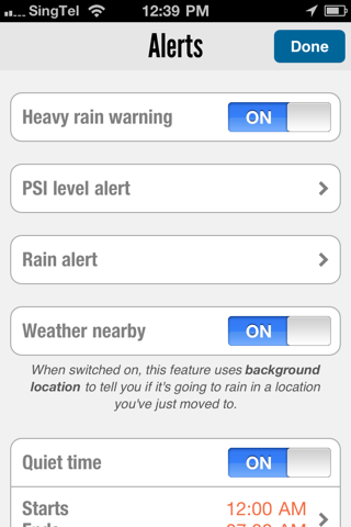 WeatherLah: Singapore Weather App with PSI Trend Widget screenshot 4