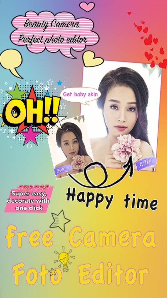 #4. Wonder Photo - Beaty Camera - Collage Maker - Beauty photo Makeup (iOS) By: Ngoc Thanh Pham