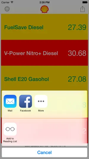 Captura de Pantalla 3 Shell Oil Price + Widget iphone