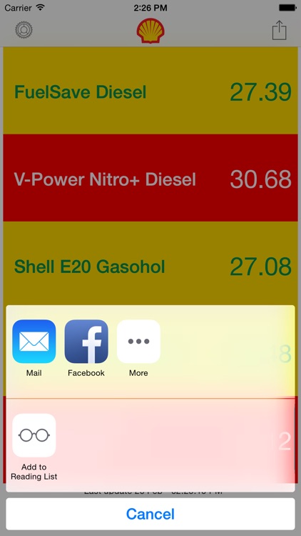 Shell Oil Price + Widget
