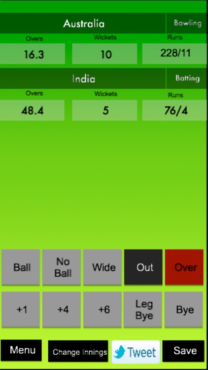 ScoreKeeper - Cricket