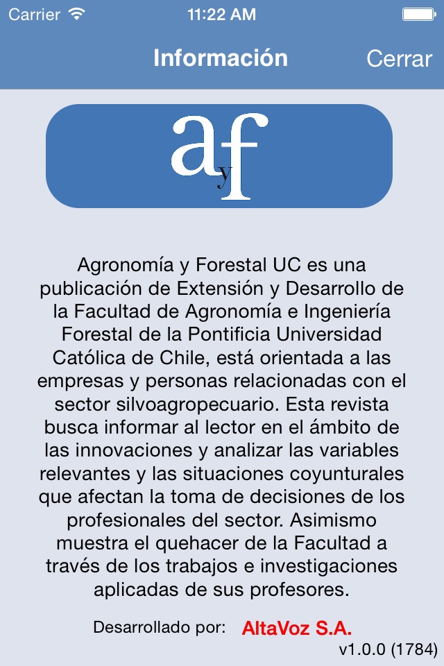 Agronomía y Forestal UC screenshot 3