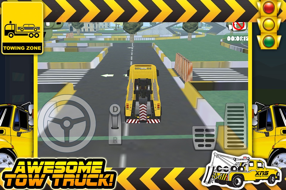 3D Tow Truck Parking Challenge Game FREE screenshot 3