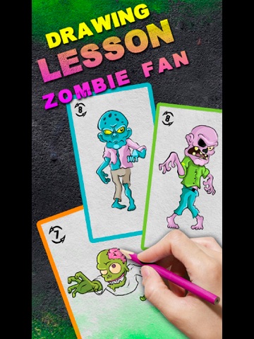 Screenshot #6 pour Drawing Lesson Zombie Fan