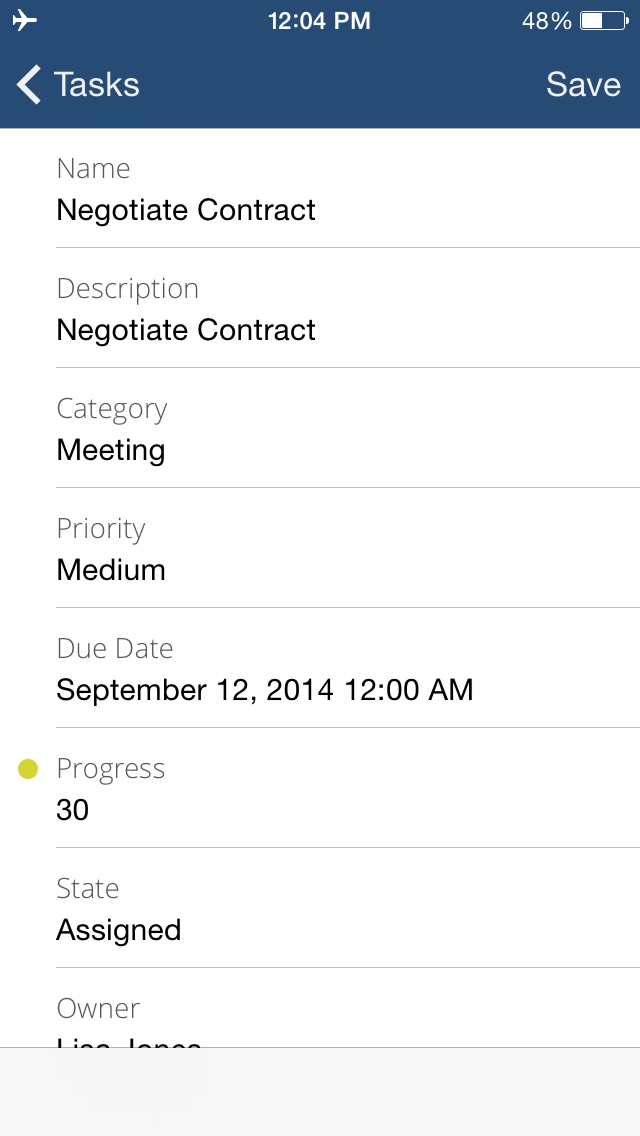 iPhone screenshot