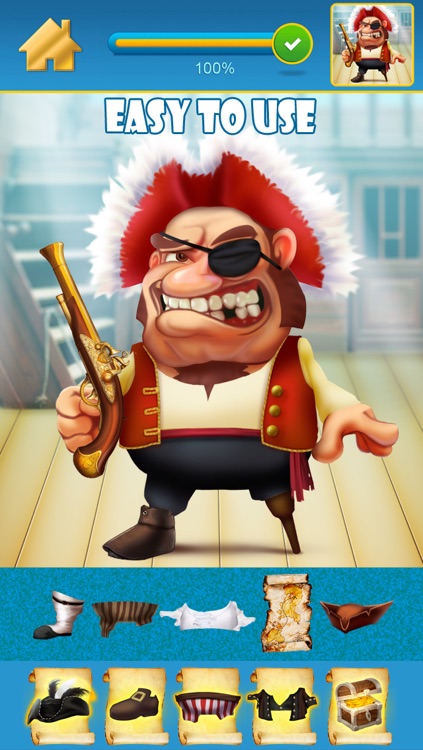 My Pirate Adventure Draw And Copy Game - The Virtual Dress Up Hero Edition - Free App screenshot-3