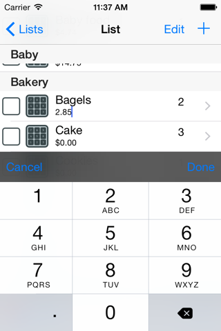 YA Shopping List Lite screenshot 3