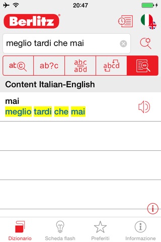 Italian - English Berlitz Basic Talking Dictionary screenshot 2