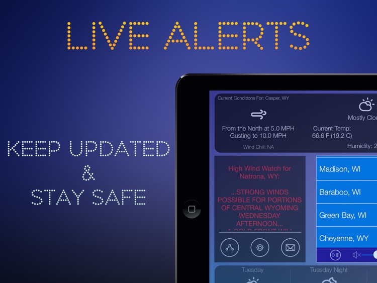 Weather Tune : NOAA Radio and Live Storm Alerts screenshot-3