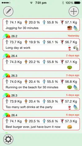 Game screenshot Body Graph - weight, fat, water & muscle tracking hack