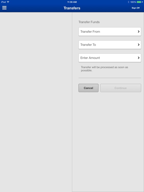 PB Mobile Banking for iPad