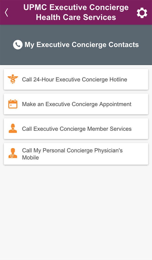 UPMC Executive Concierge