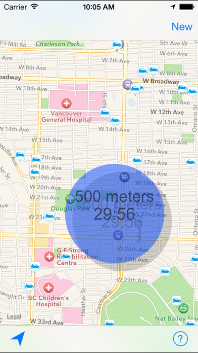 Screenshot #3 pour CarIsNear for car2go