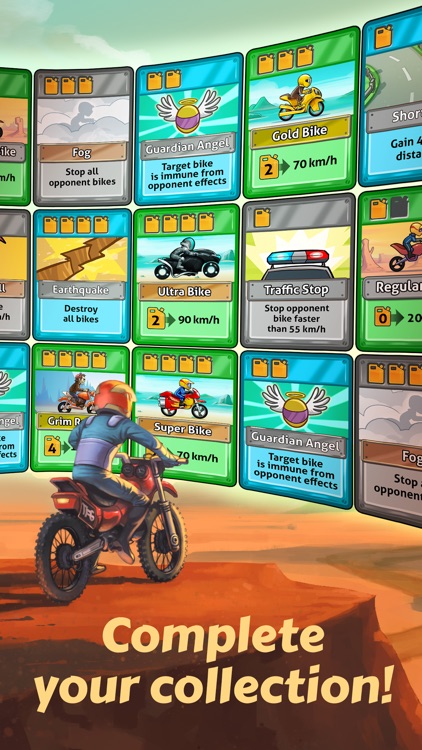 Bike Race Card Game - by Top Free Games