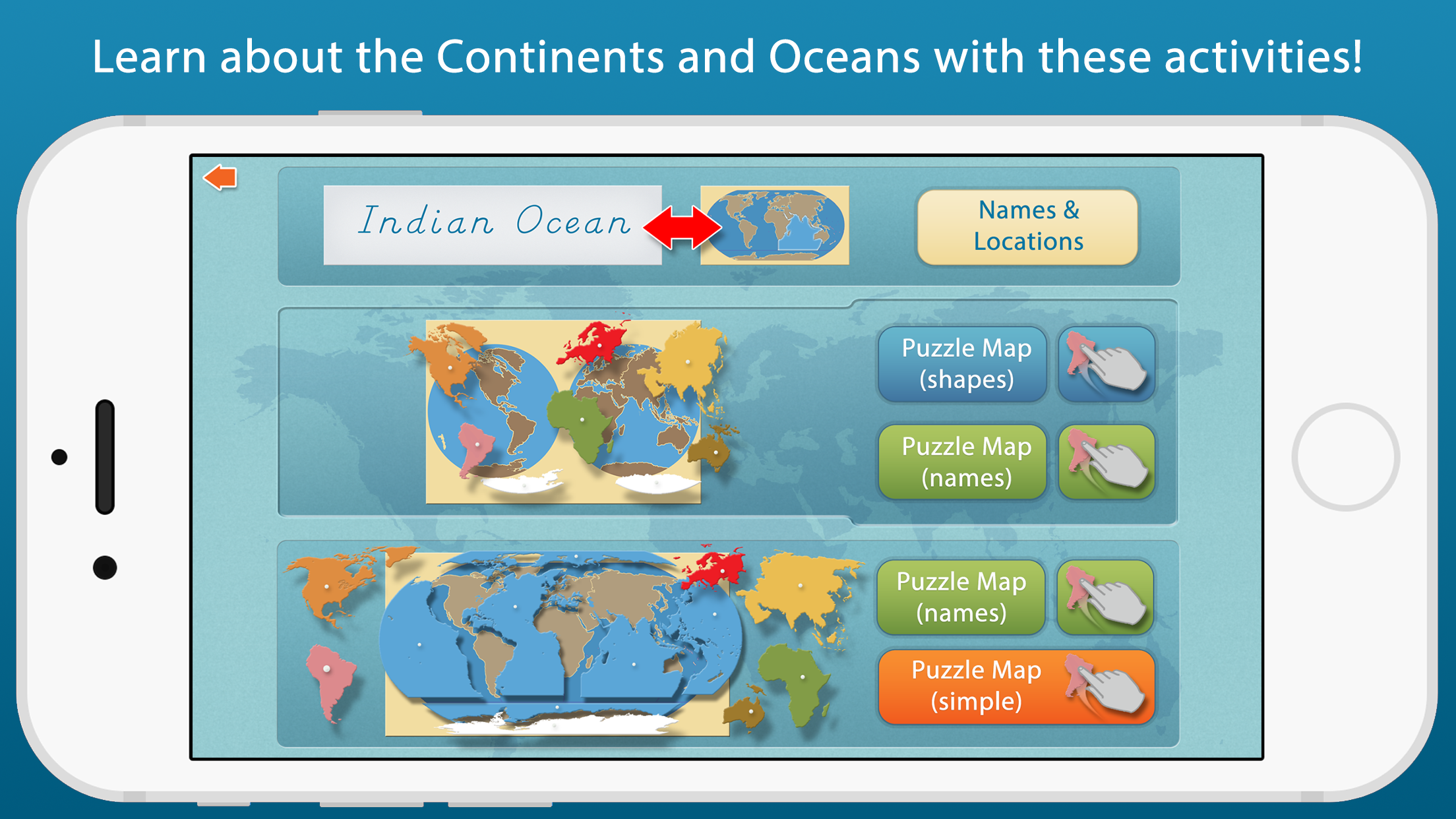 World Continents and Oceans - A Montessori Approach To Geography