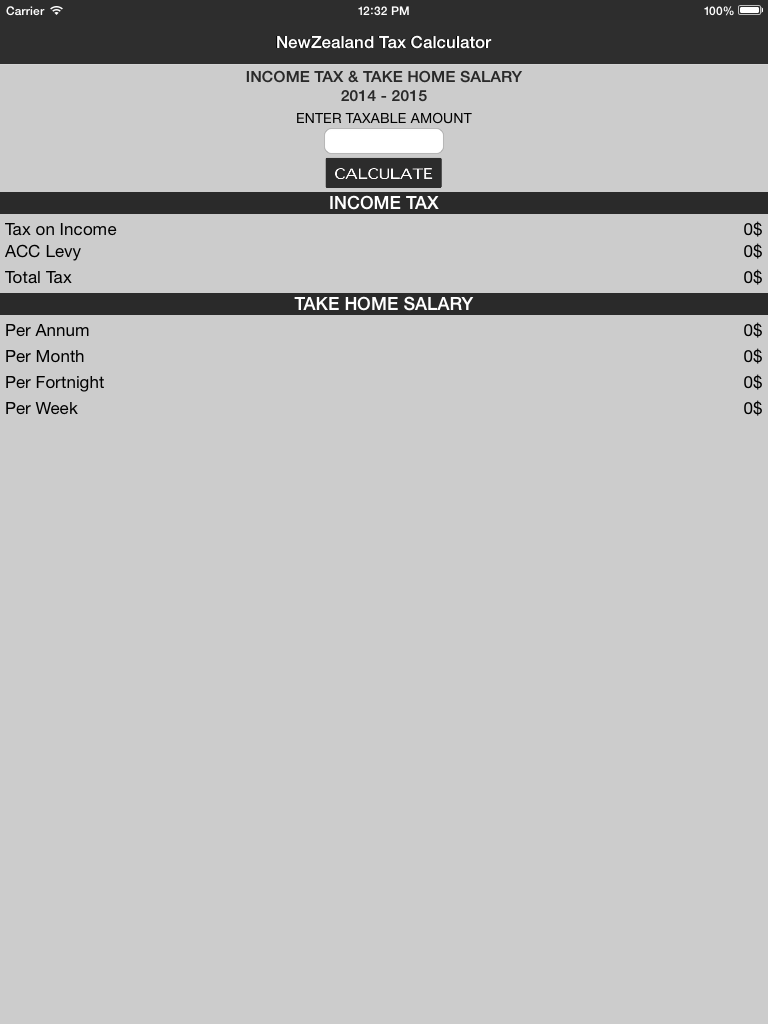 NewZealand Tax Calculator