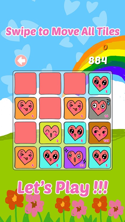 2048 Loving You: Slide The Heart Numbers Puzzle Game For Couples