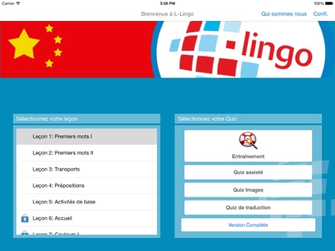 Screenshot #6 pour L-Lingo Apprenez le Chinois Mandarin