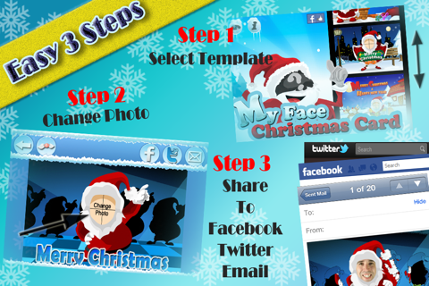 My Face Christmas Card screenshot 2