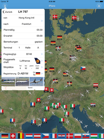 Screenshot #5 pour Flughafen Frankfurt Airport  iPlane Fluginformationen
