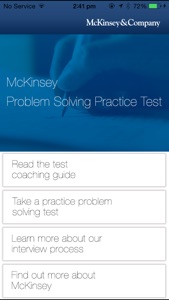 McKinsey Problem Solving Practice Test screenshot #1 for iPhone