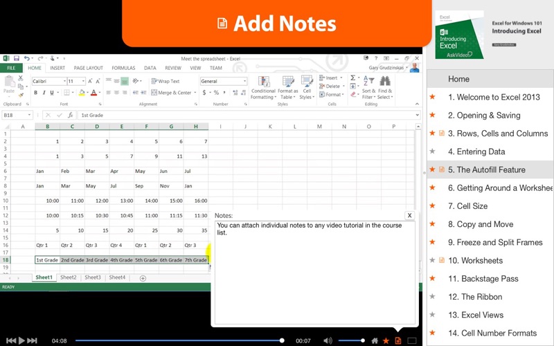 av for excel 101 - introducing excel iphone screenshot 3