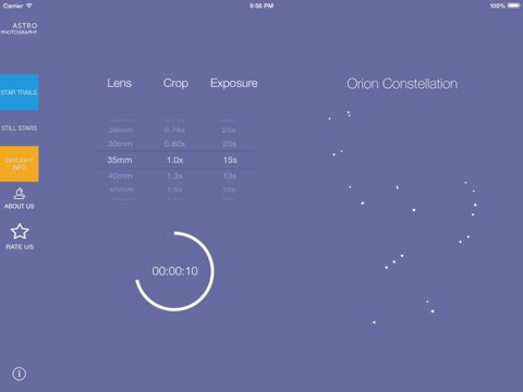 Astrophotography (star trails and still stars) for iPad screenshot 3