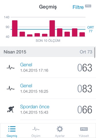 Runtastic Heart Rate Monitor screenshot 2