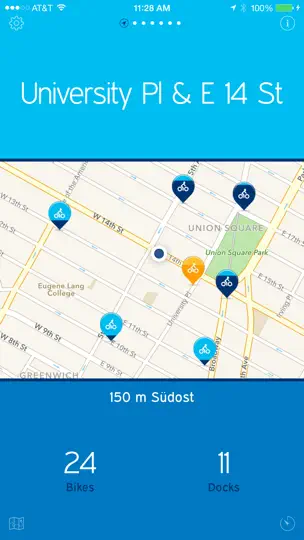 Screenshot von NYC Bikes — Die Einfache NYC Bike App auf dem iPhone 3
