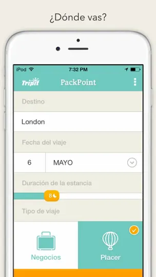 Captura de pantalla de PackPoint, Embalaje De Viaje en iPhone 1