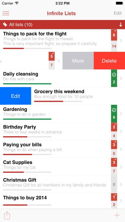 Infinite List - The Advanced Tasks, To-do & Checklist