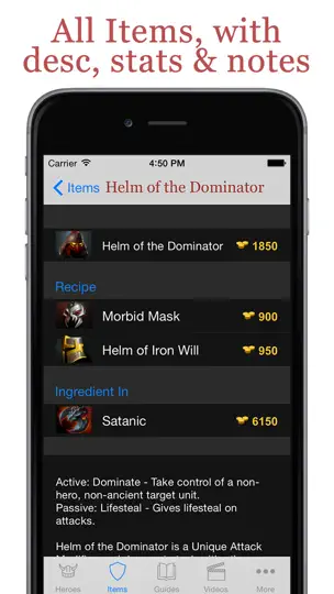 Database For Dota 2™ iPhone-skjermbilde 4