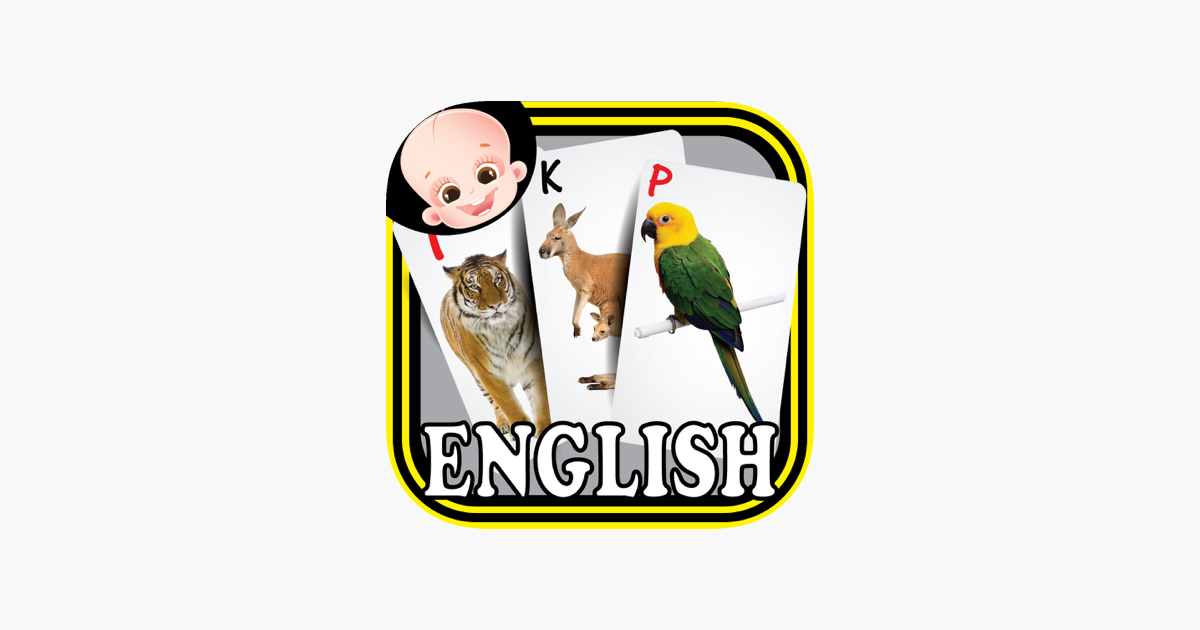 ‎Kids safari jungle wild animals zoo & birds flashcards for preschool ...