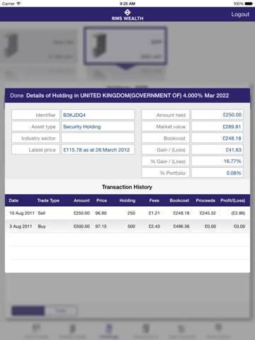 RMS Wealth Mobile screenshot 3