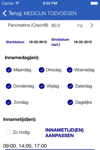 CF Medication screenshot 2