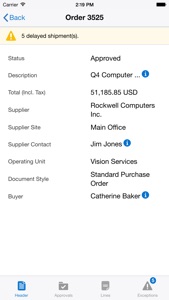 Procurement for EBS screenshot #3 for iPhone