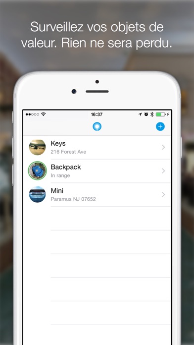Screenshot #1 pour Find My Stuff - Retrouvez les clés, le portefeuille, la voiture ou les autres objets en quelques secondes!