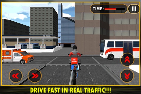 Pizza Delivery Bike Rider simulator 3D screenshot 4