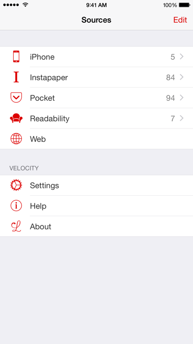 Velocity – Speed Reader Screenshot 1