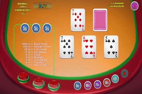 Vegas Casino Pro : 5 Cards Poker screenshot 2