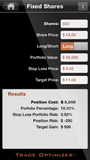 trade optimizer: stock position sizing calc calculator iphone screenshot 3