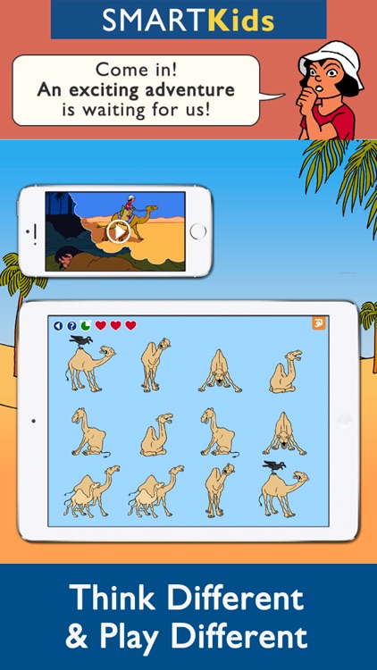 Smart Kids : Lost in the Desert Thinking Puzzle Games and Exciting Adventures App