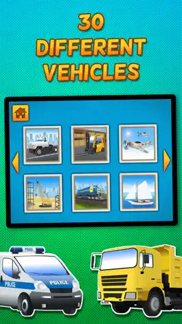 Game screenshot Kids & Play Cars, Trucks, Emergency & Construction Vehicles Puzzles – Free hack