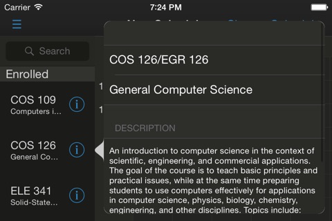 ReCal Course Selection screenshot 3
